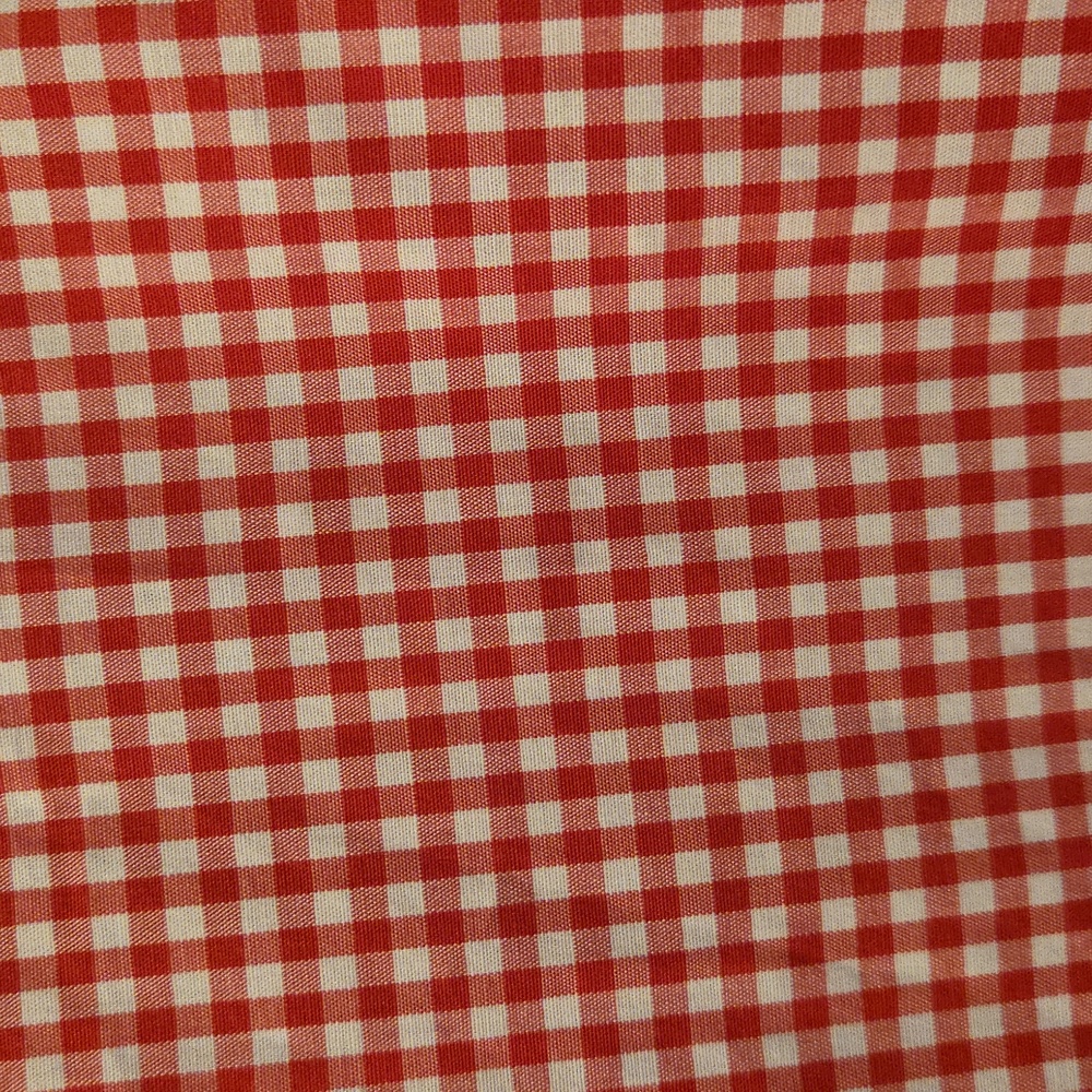 Michael Kors Red Gingham Men's Shirt Size Medium Slim Fit - Picture 4 of 4